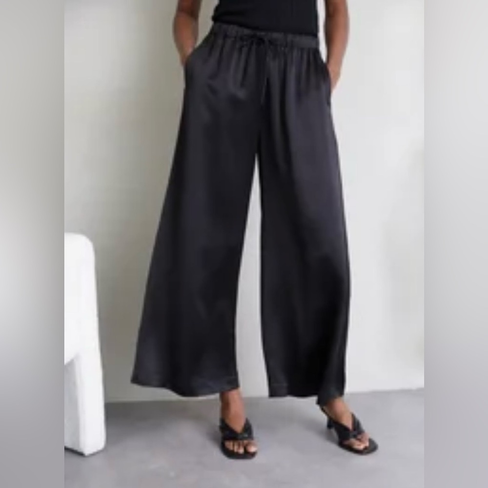 Joie Black Wide-Leg Women's Pants